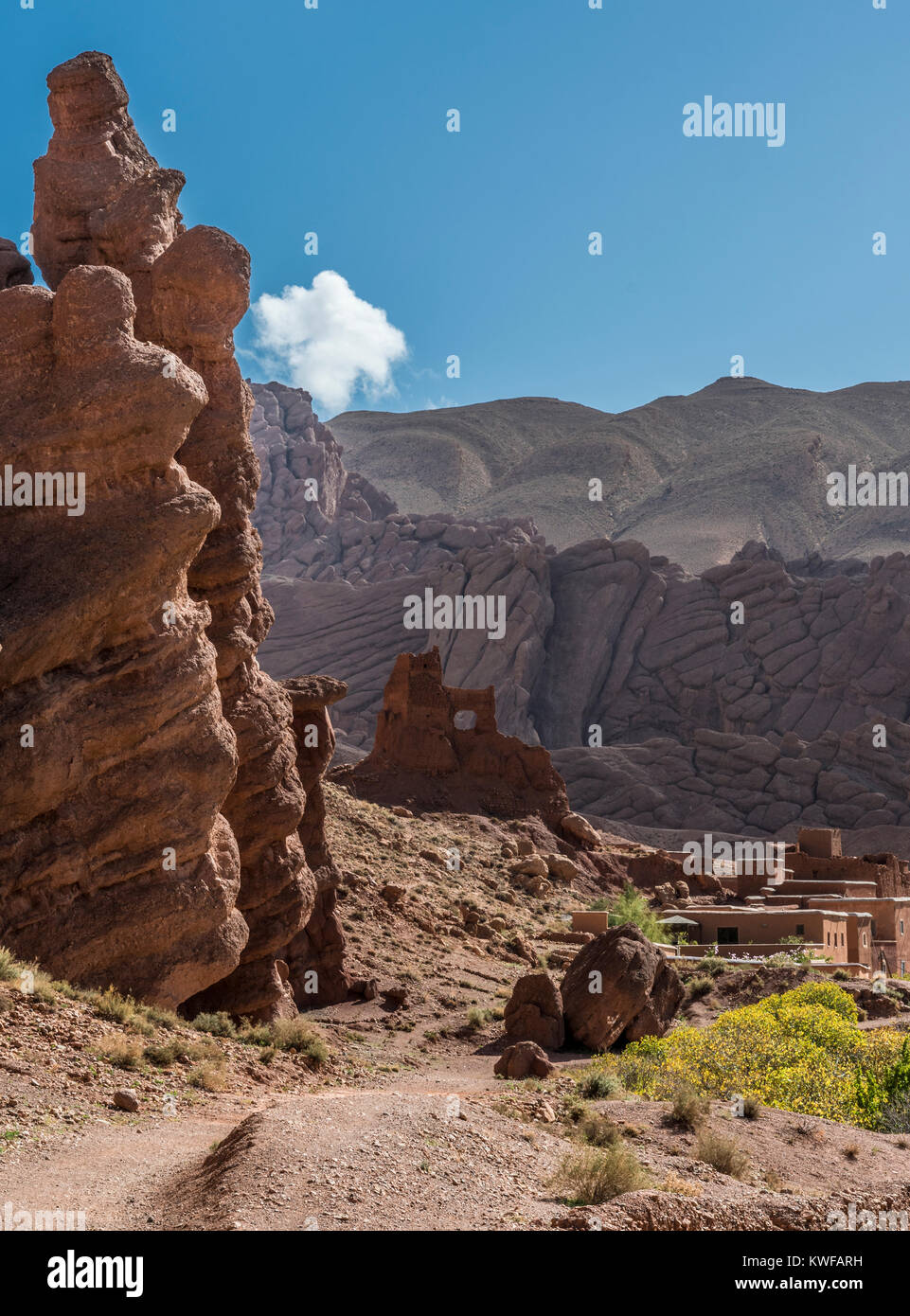 Immagine del paesaggio marocchino Foto Stock