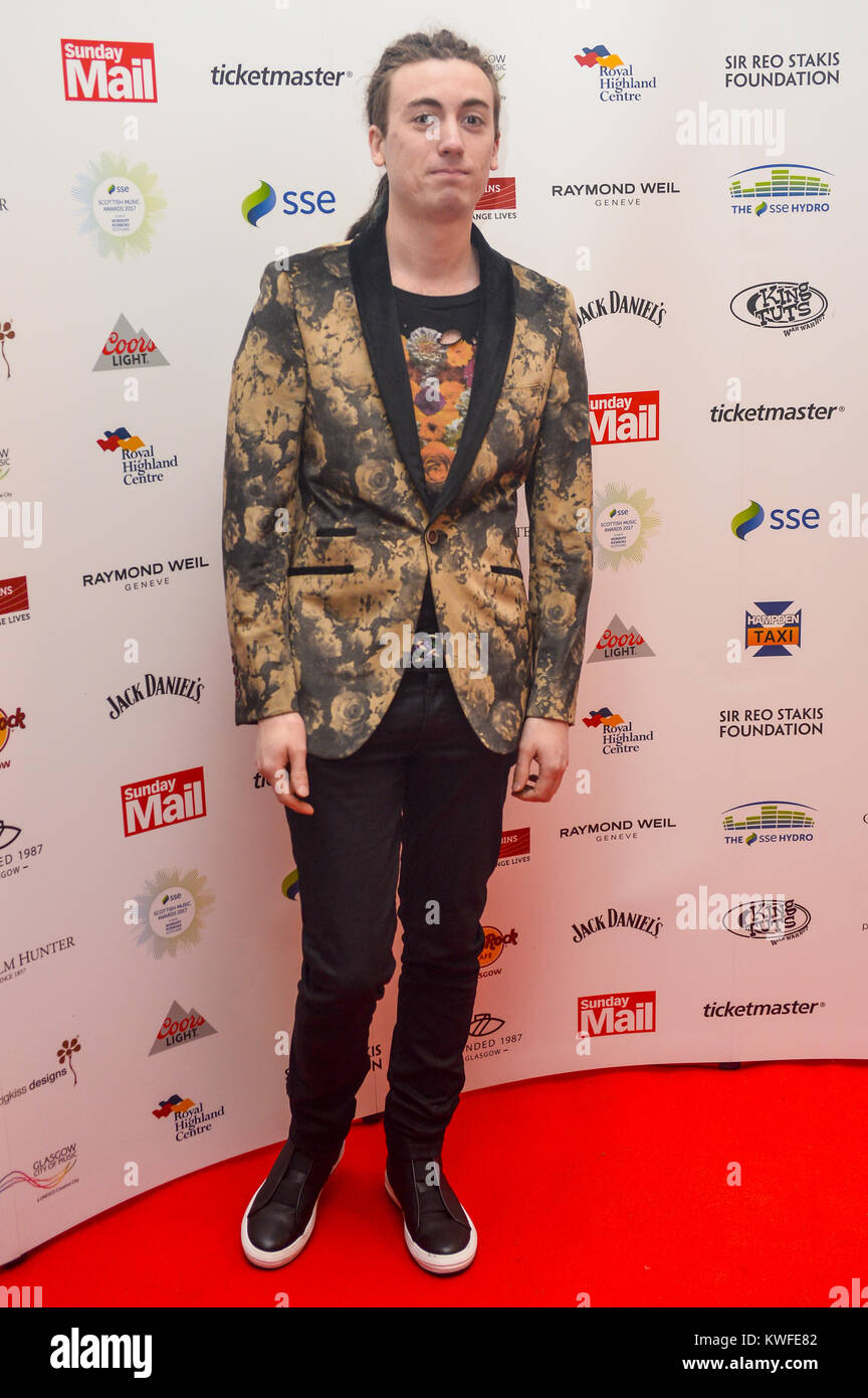 Musicisti che frequentano il xix annuale di SSE Scottish Music Awards presso il vecchio mercato della frutta in Glasgow. Dotato di: Calum Ingram dove: Glasgow, Regno Unito quando: 02 Dic 2017 Credit: Euan ciliegio/WENN.com Foto Stock