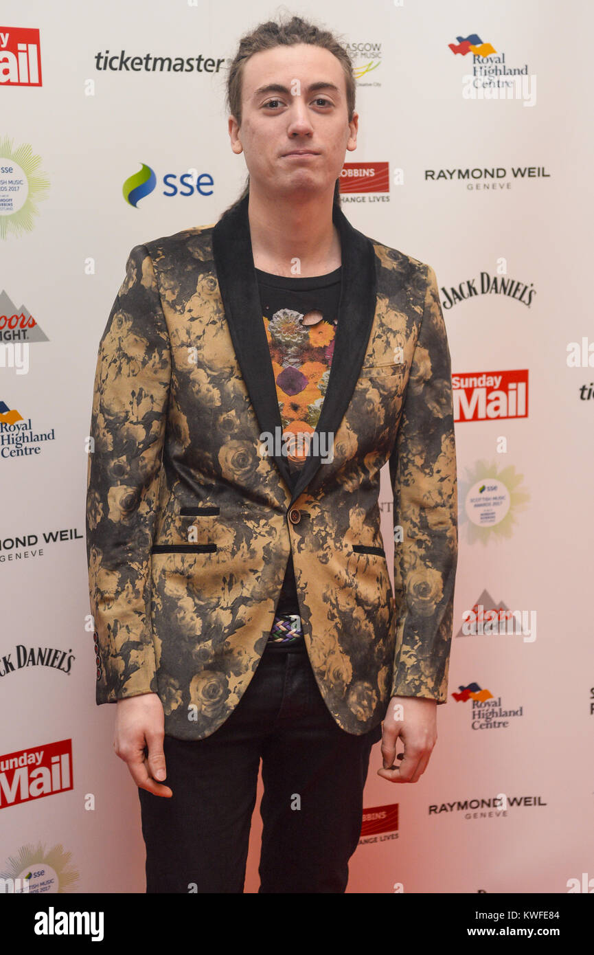 Musicisti che frequentano il xix annuale di SSE Scottish Music Awards presso il vecchio mercato della frutta in Glasgow. Dotato di: Calum Ingram dove: Glasgow, Regno Unito quando: 02 Dic 2017 Credit: Euan ciliegio/WENN.com Foto Stock