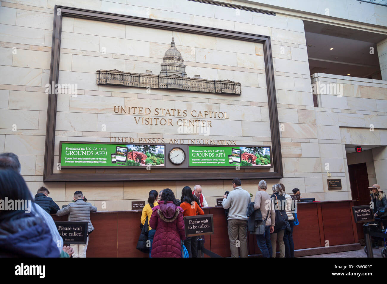 Noi Capitol Visitor Center di Washington DC, Stati Uniti d'America Foto Stock