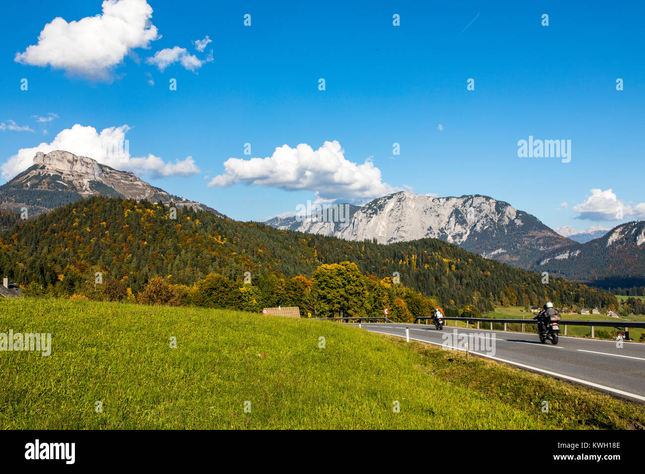 La Terra Altausseer distretto, nella regione del Salzkammergut, parte dei morti montagne, Stiria, Austria, perdente vertice di montagna, Foto Stock