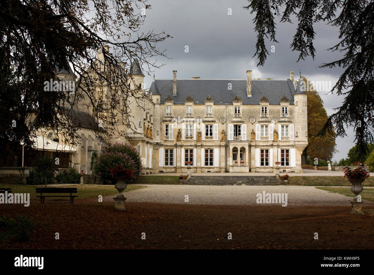 Chateau de Terre-Neuve, Fontenay-le-Comte, della Vandea, Pays de la Loire, Francia Foto Stock
