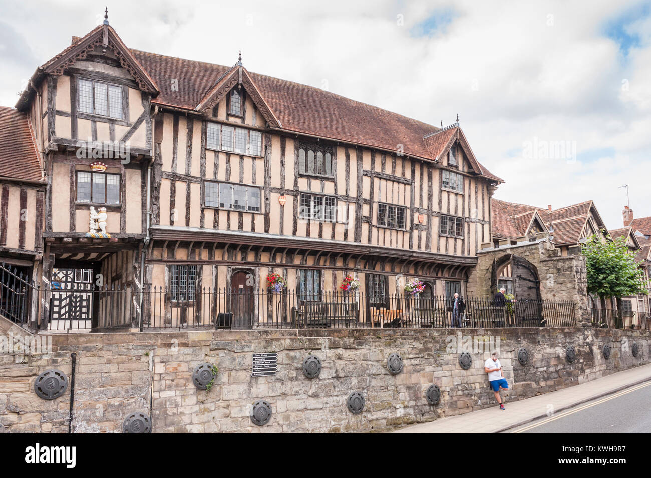 Lord Leycester Hospital, Warwick, Warwickshire, Inghilterra, GB, Regno Unito Foto Stock