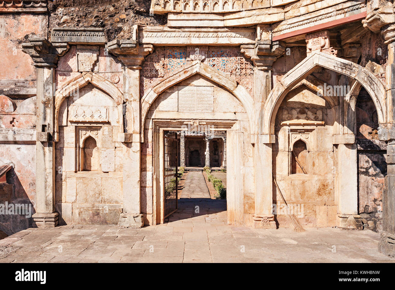 Vecchia Moschea in Mandu, Madhya Pradesh, India Foto Stock