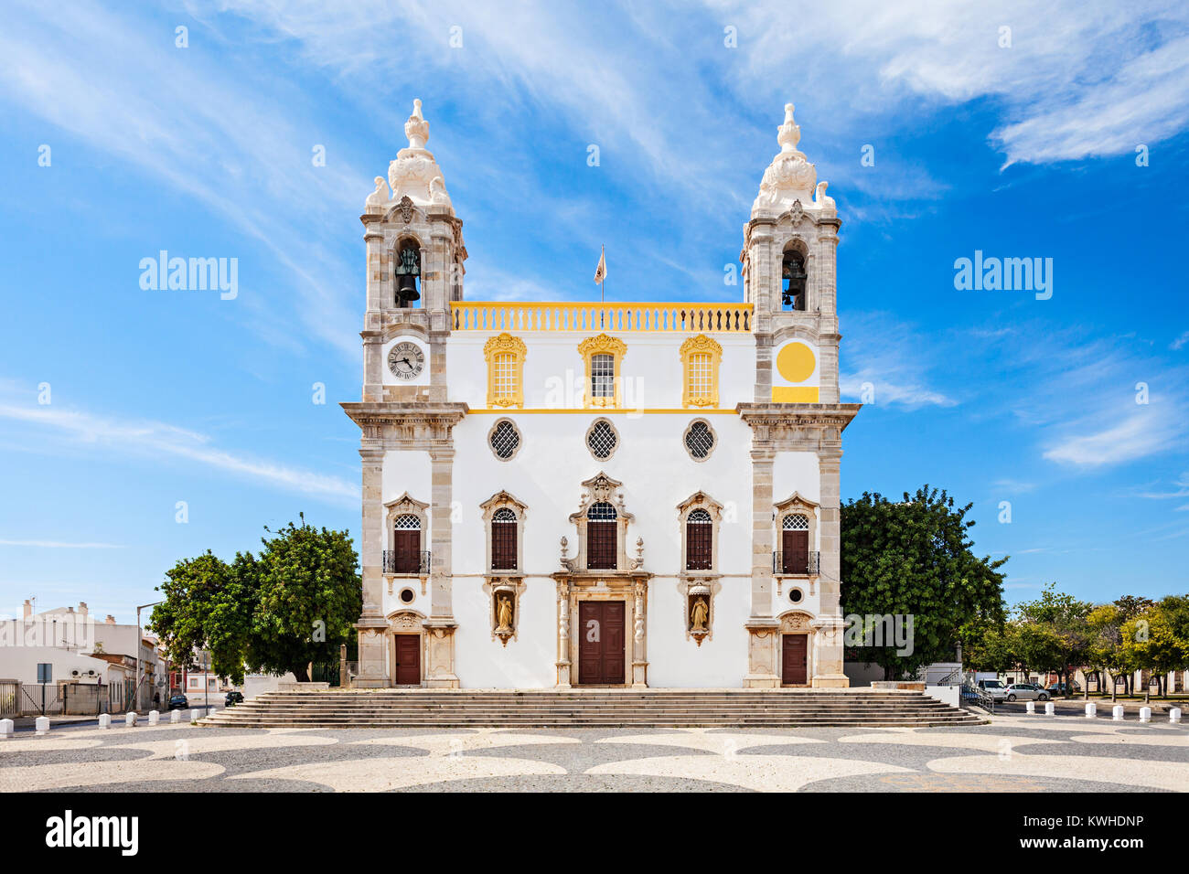 Carmo chiesa (Cappella delle Ossa) a Faro, Portogallo Foto Stock