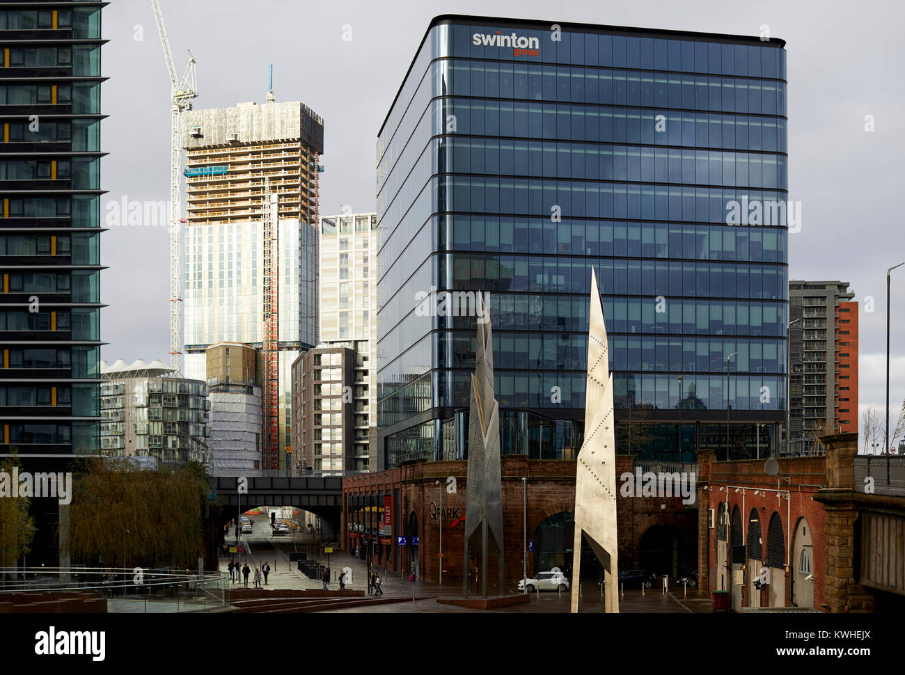 Argine West Tower Manchester home di Swinton Insurance Foto Stock