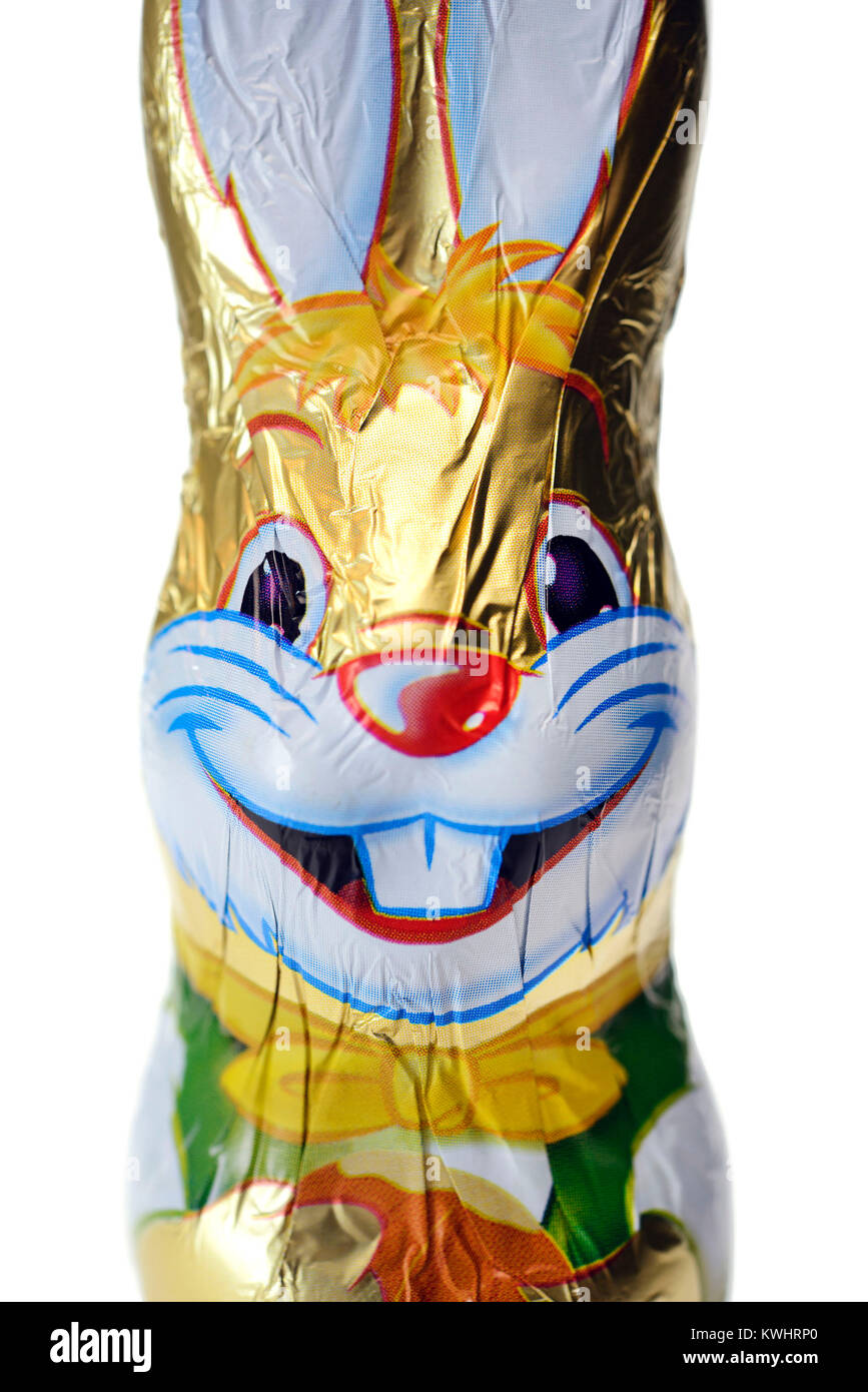 Il cioccolato coniglietto di Pasqua, Pasqua, Schoko-Osterhase, Ostern Foto Stock