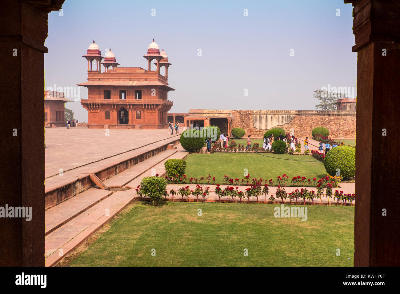 Fatehpur Sikri nel distretto di Agra è un abbandono città Mughal, Uttar Pradesh, India Foto Stock