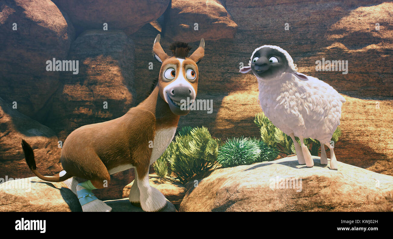 La stella è un 2017 American calcolatore-animated avventura cristiana commedia film diretto da Timothy Reckart. Basato su la natività di Gesù e un idea originale da Tom Sheridan, la sceneggiatura è stata scritta da Carlos Kotkin e Simon Moore. Questa fotografia è per il solo uso editoriale ed è il copyright del film company e/o il fotografo assegnato dal film o società di produzione e può essere riprodotto solo da pubblicazioni in congiunzione con la promozione del film di cui sopra. Un credito per il film company è richiesto. Il fotografo deve anche essere accreditato quando noto. Foto Stock