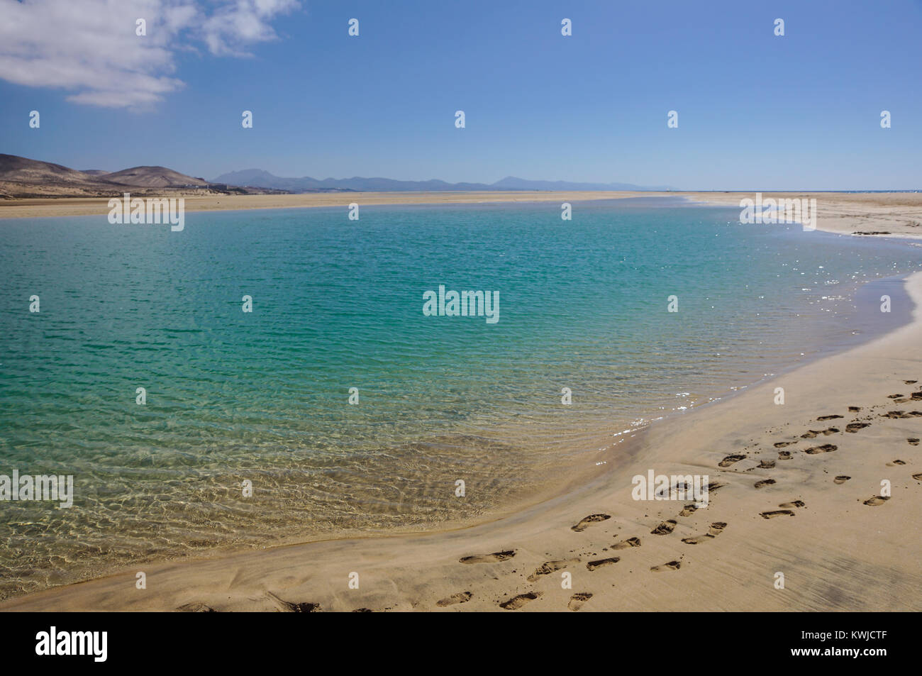 Isole Canarie Spagna Sotavento Beach in Fuerteventura, Foto Stock