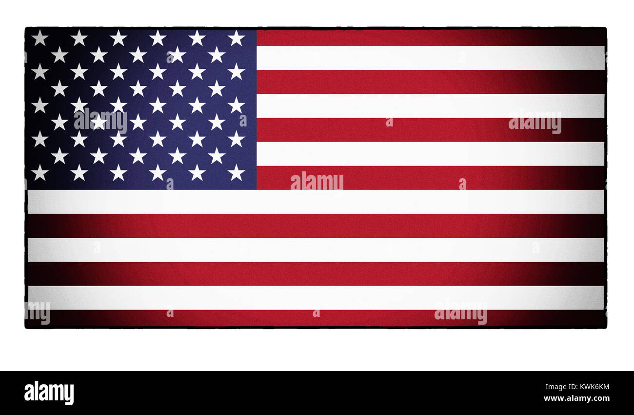 La bandiera americana, stelle e strisce Foto Stock