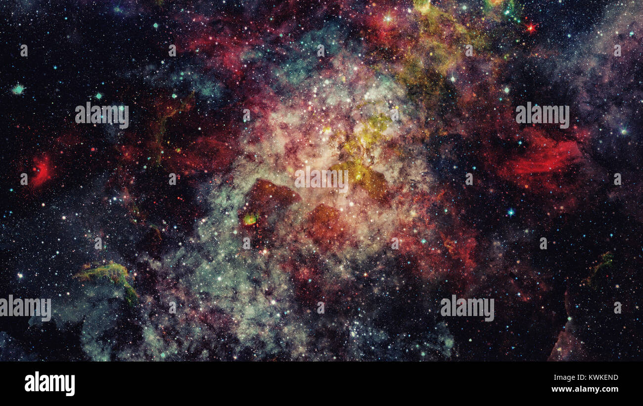 Spazio profondo art. Galassie, nebulose e stelle nell'universo. Gli elementi di questa immagine fornita dalla NASA Foto Stock