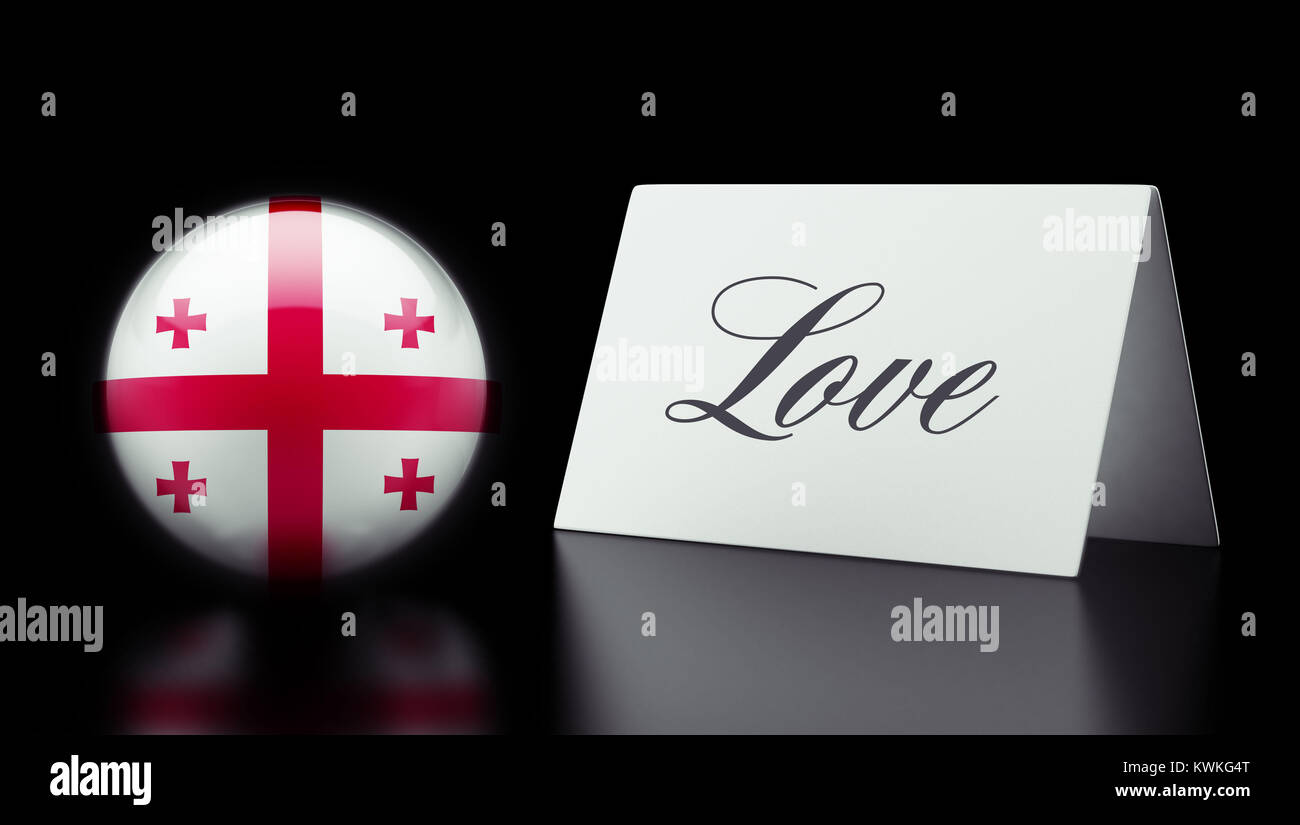 La Georgia ad alta risoluzione il concetto di amore Foto Stock
