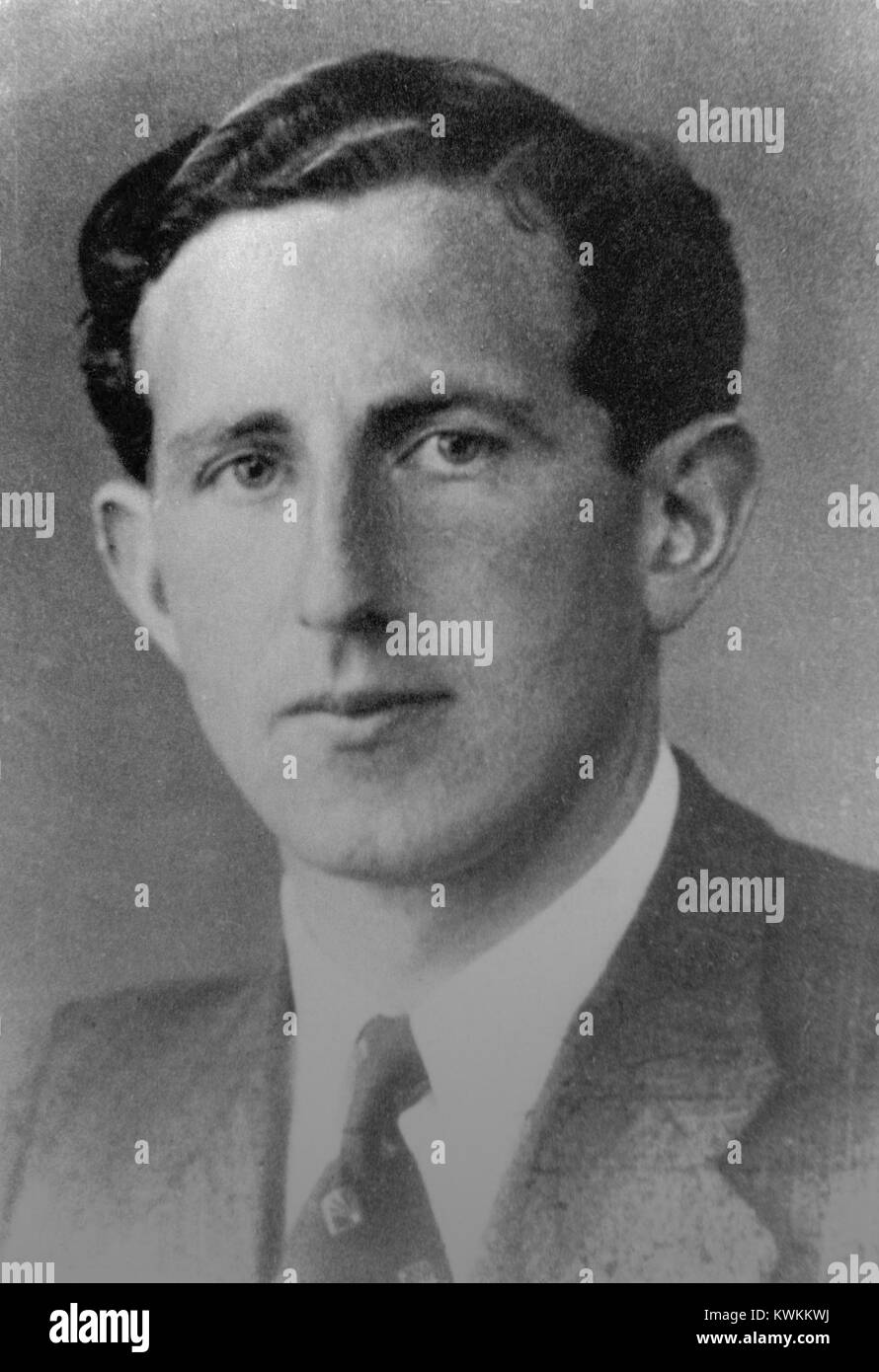 Jan Thijssen (1908–1945) è stato un combattente della resistenza olandese durante la seconda guerra mondiale, giustiziato dalle forze di occupazione tedesche per il suo coinvolgimento in attività sotterranee. Foto Stock