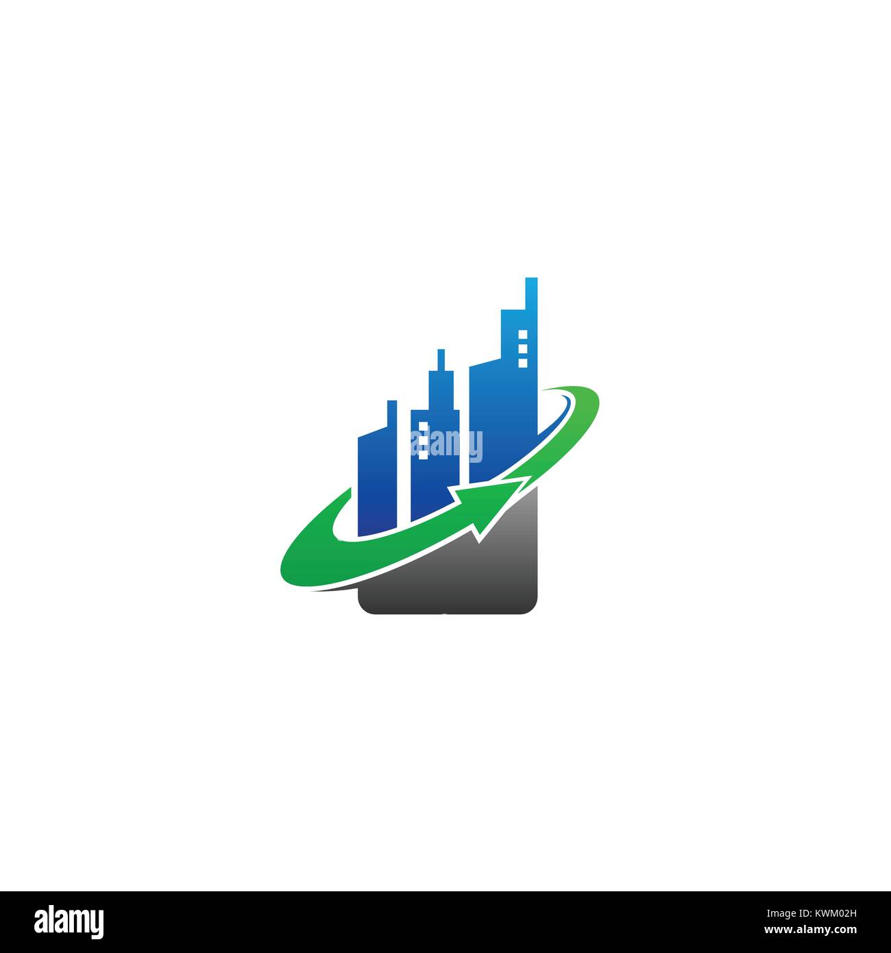 Home immobiliare logo di terra Illustrazione Vettoriale