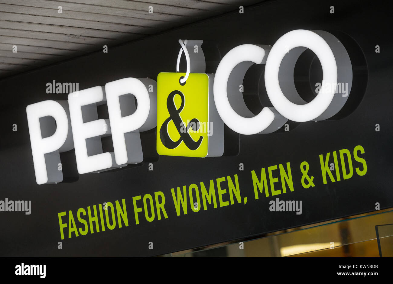 Pep&Co negozio di abbigliamento in Southampton, Regno Unito Foto Stock