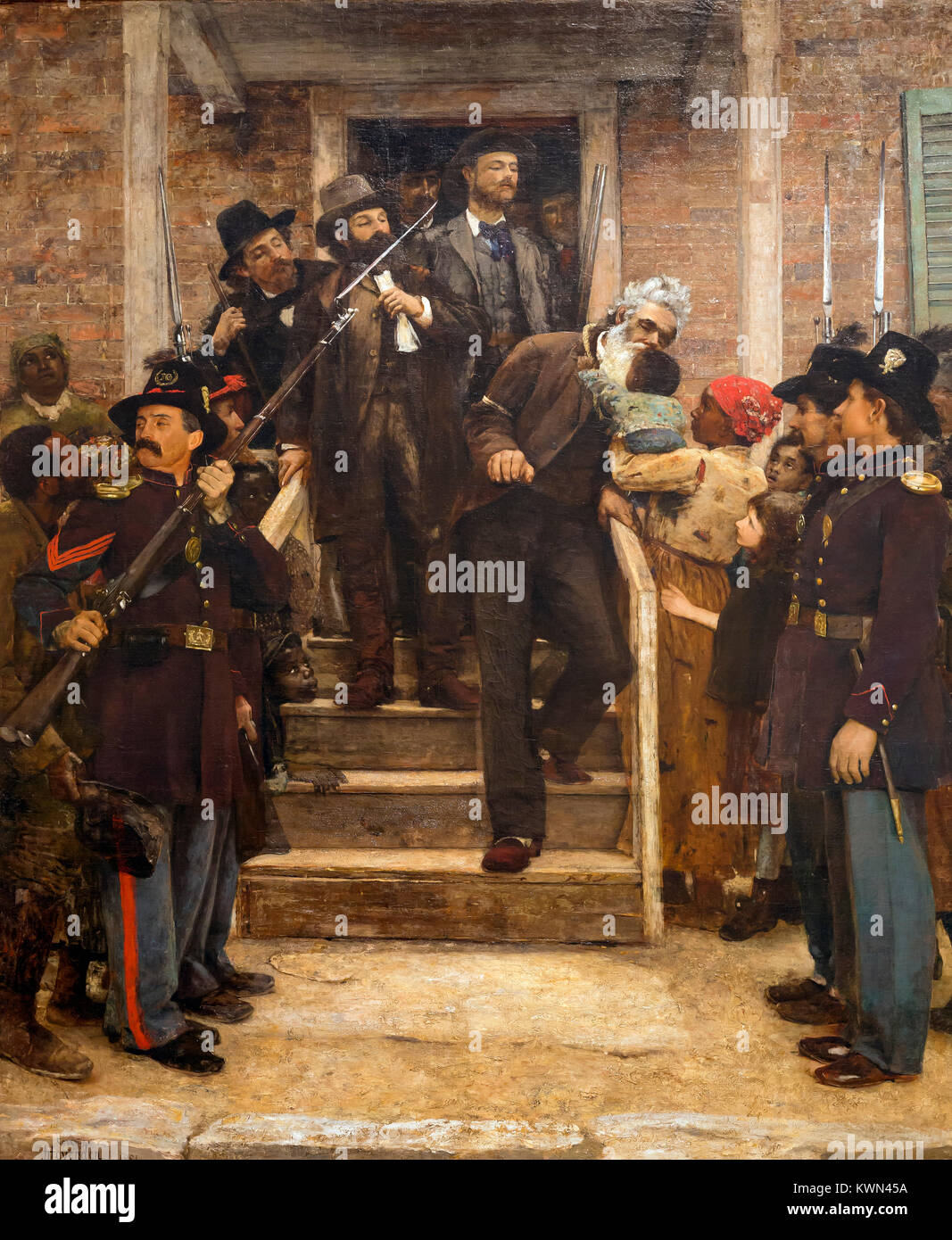 Gli ultimi momenti della John Brown, Thomas Hovenden, 1882-1884, Metropolitan Museum of Art, Manhattan, New York City, Stati Uniti d'America, America del Nord Foto Stock