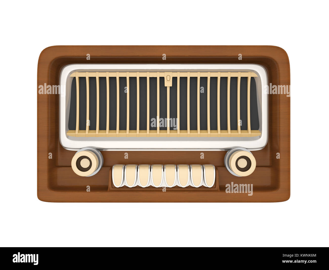Radio Vintage isolato Foto Stock
