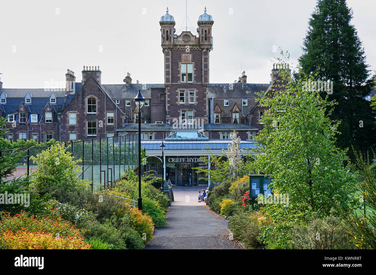 Crieff Hydro Hotel Crieff, una popolare meta turistica in Scozia. Foto Stock