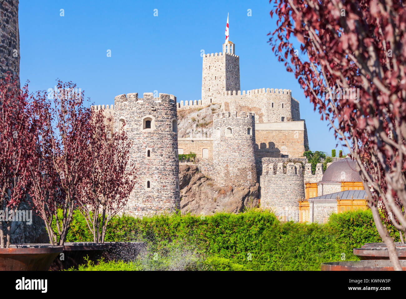 Rabati Castle è un castello medievale di Akhaltsikhe, Georgia del sud. Essa è costruita nel 13 secolo. Foto Stock