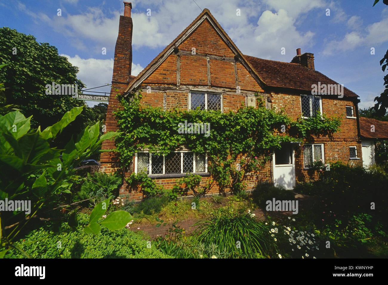 Milton's Cottage - Chalfont St Giles casa di John Milton. Buckinghamshire, Inghilterra, Regno Unito Foto Stock