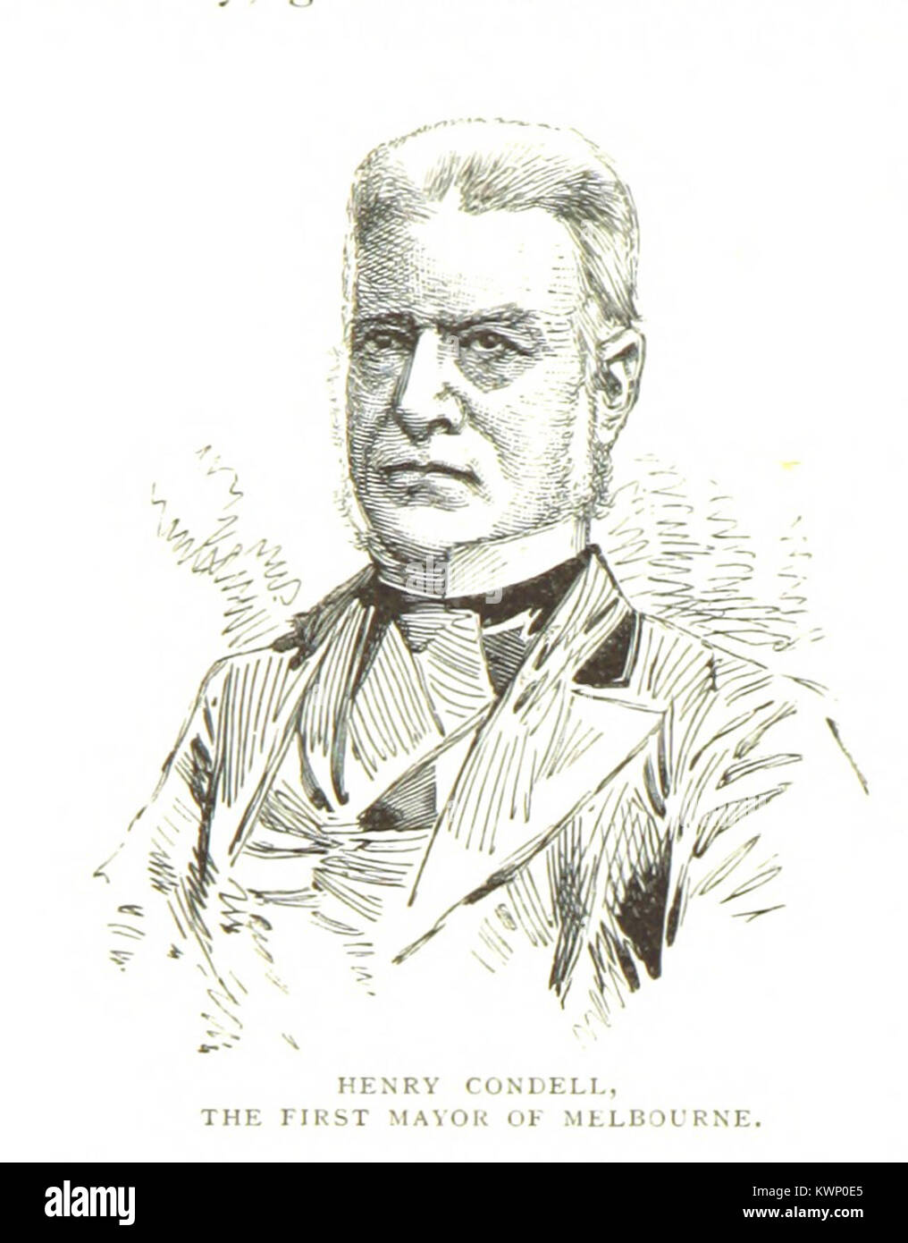 Henry Condell, primo sindaco di Melbourne, Victoria, Australia Foto Stock