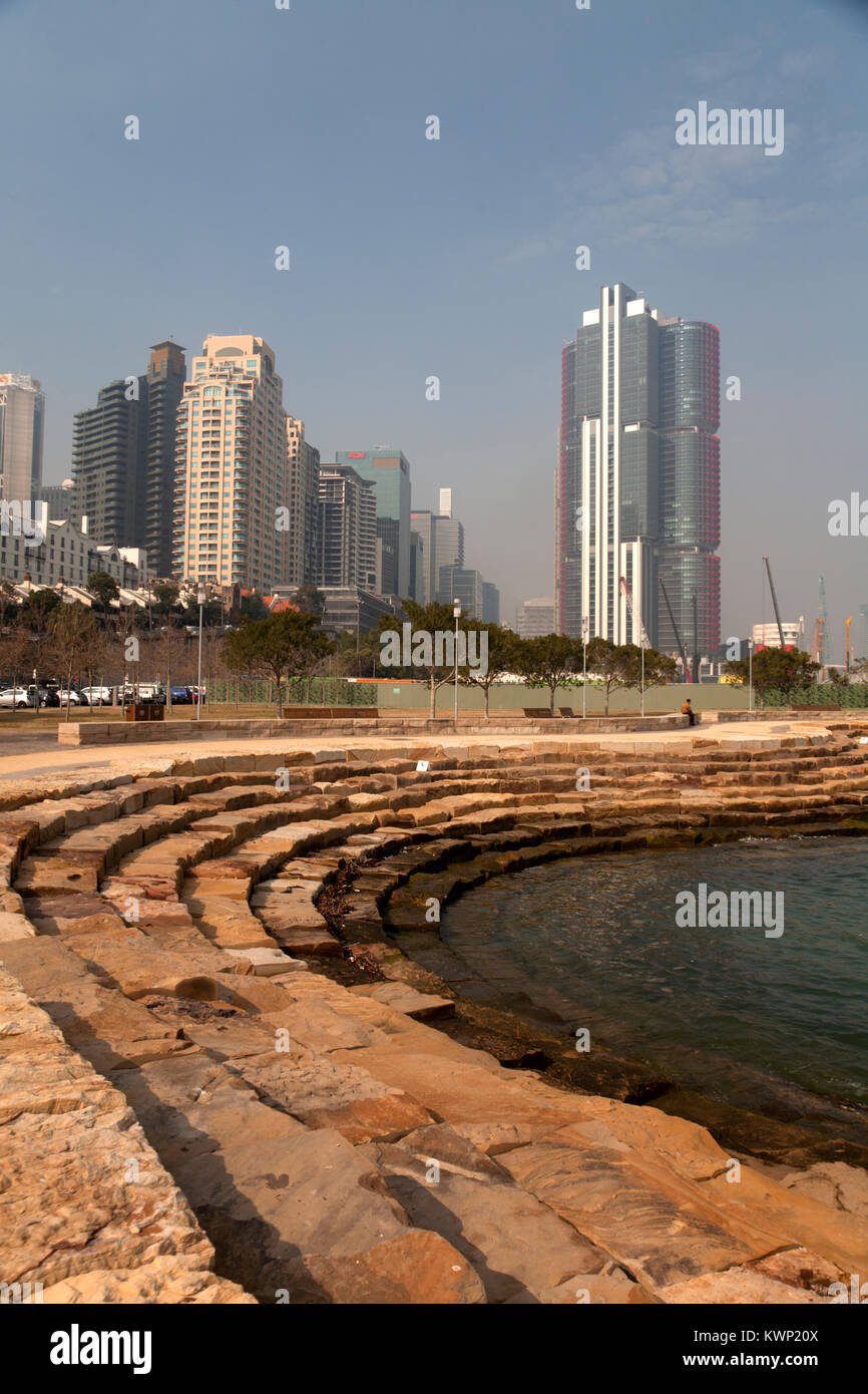 Nowi cove barangaroo riserva Darling Harbour sydney New South Wales AUSTRALIA Foto Stock