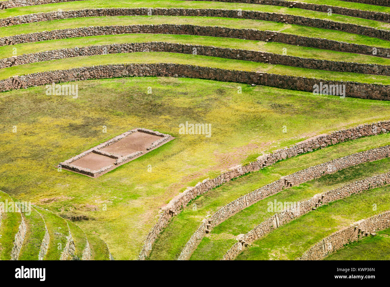 Moray è un Inca Stazione di Esperimento Agricola, Perù Foto Stock