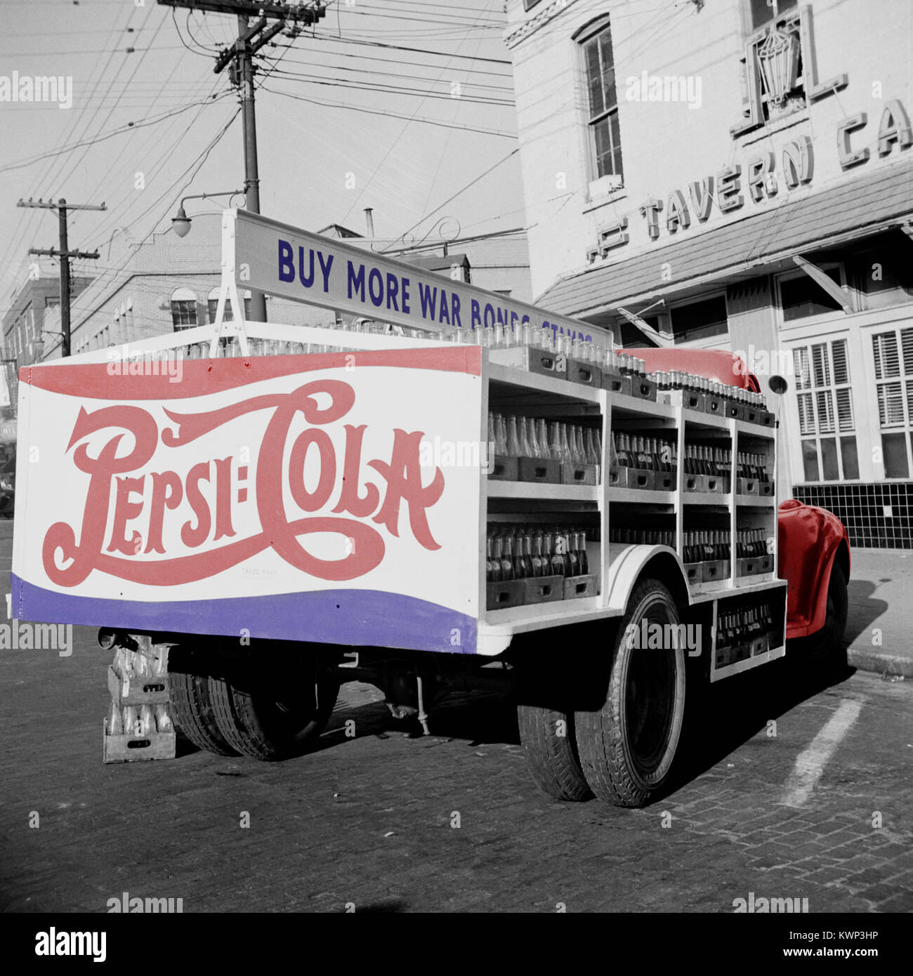 Vintage foto di Pepsi carrello circa 1943. Foto Stock