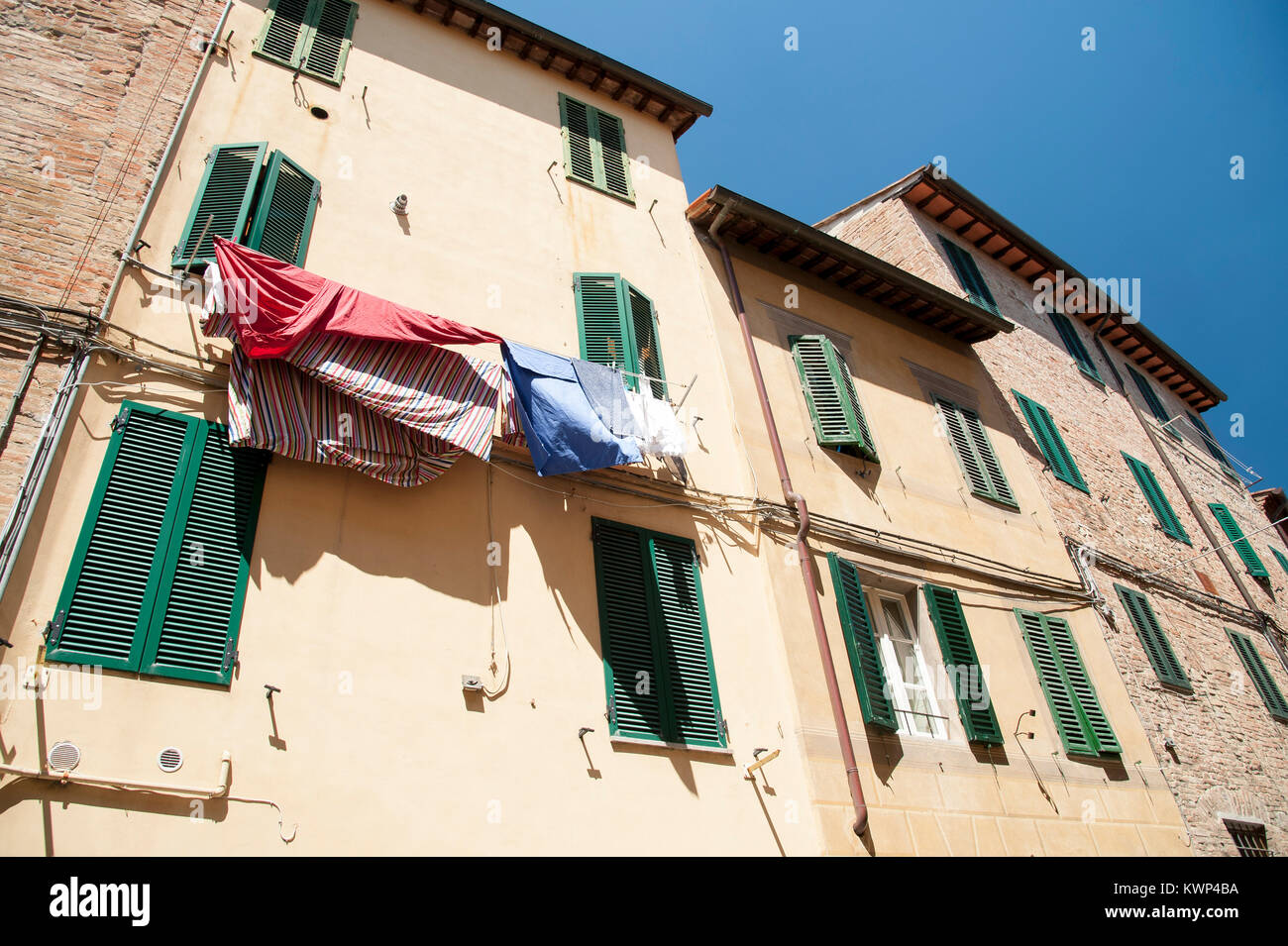 Via San Marco nel centro storico di Siena elencati di patrimonio mondiale dall UNESCO a Siena, Toscana, Italia. 4 agosto 2016 © Wojciech Strozyk / Alamy Stock Pho Foto Stock