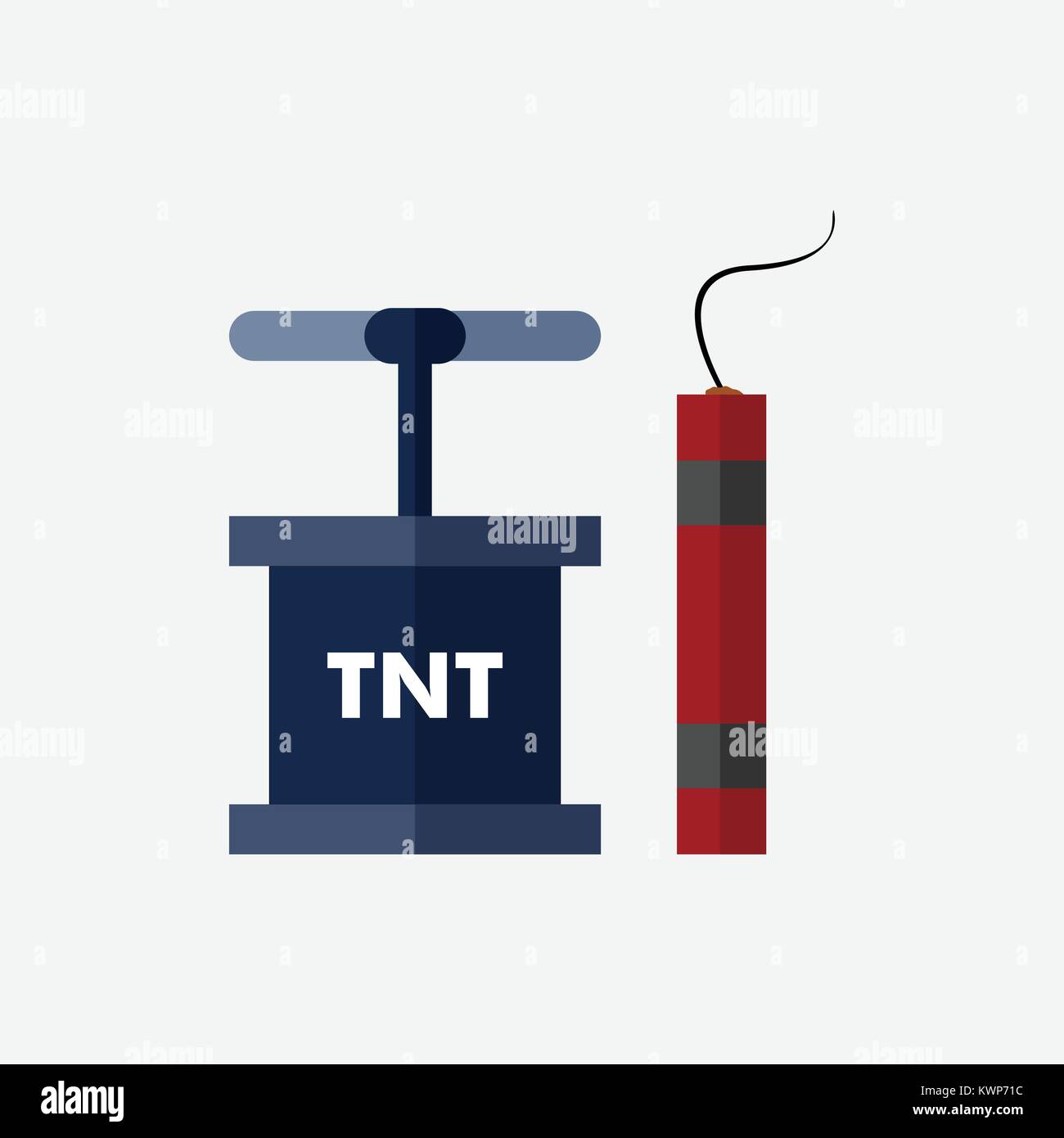 Demolizione di TNT Dynamite Mining illustrazione vettoriale Graphic Design Illustrazione Vettoriale