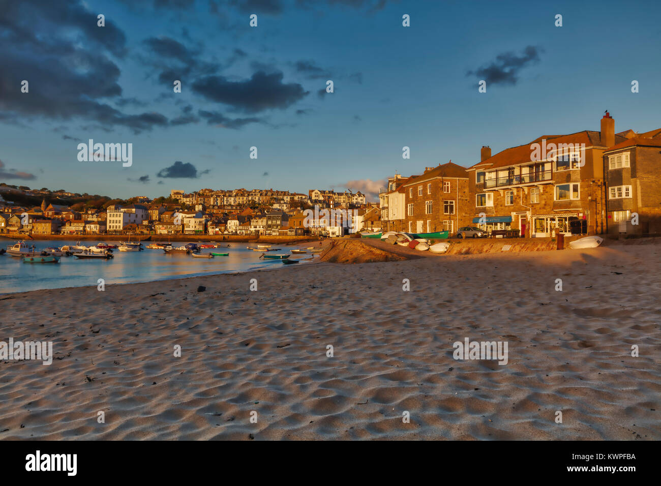 St Ives in Cornovaglia a Sunrise Foto Stock