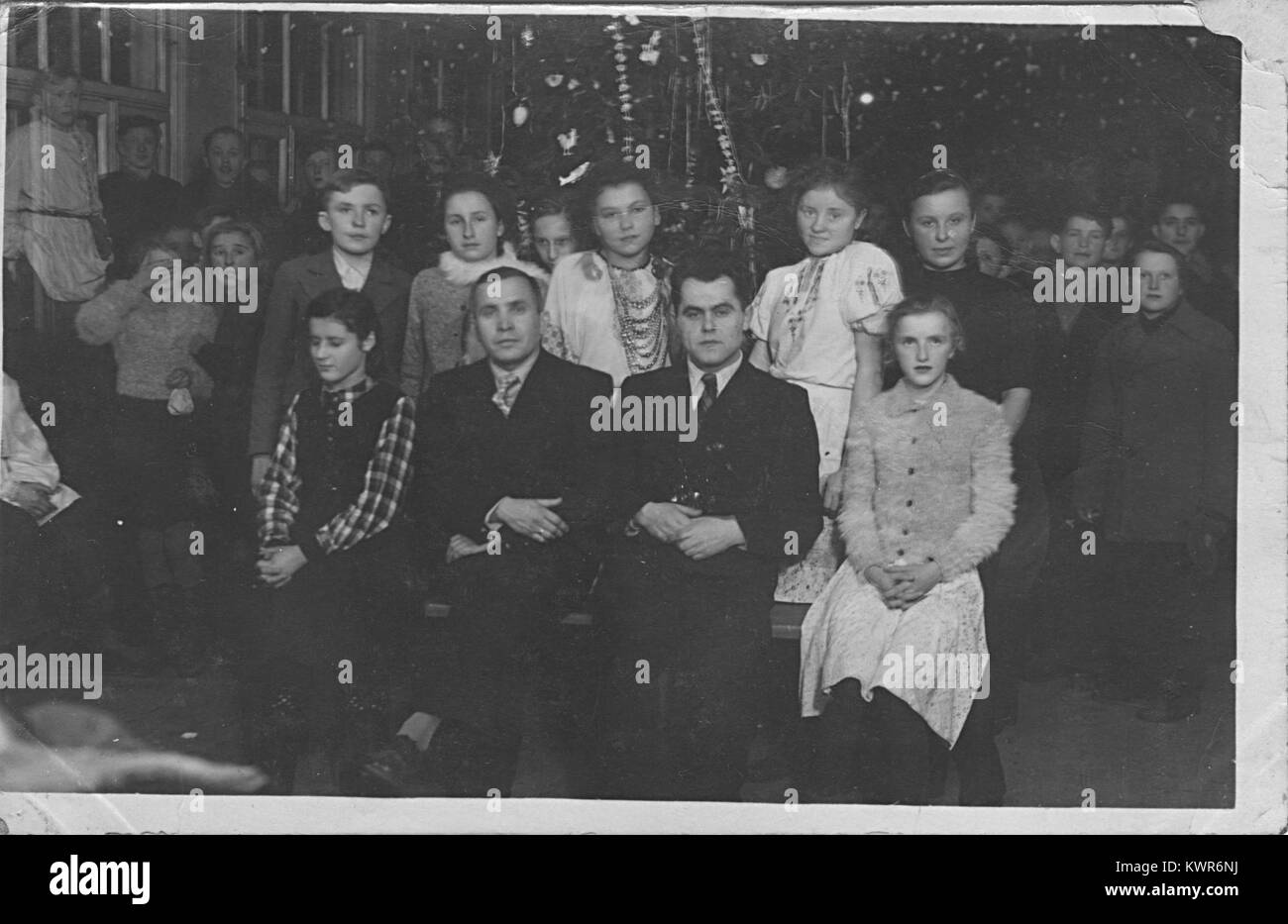 Biełaruskaja narodnaja škola. Prużana, Nuovo Anno 1944 Foto Stock