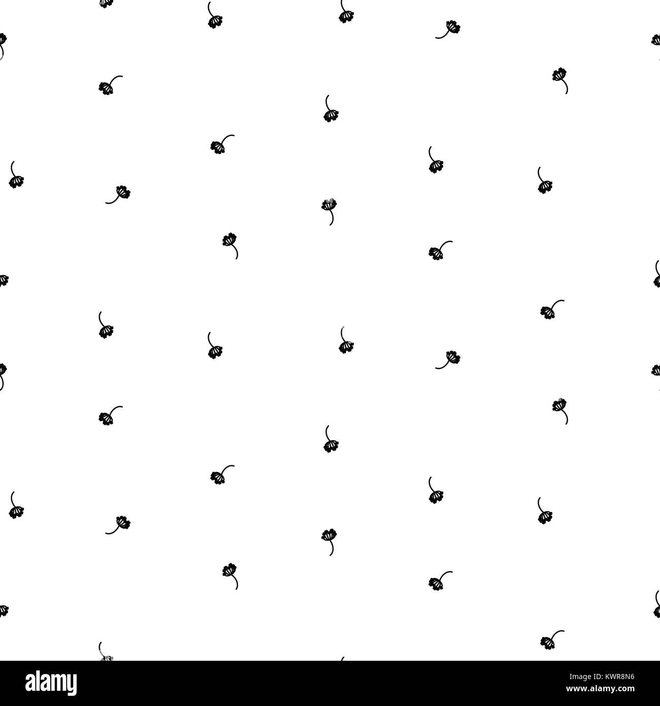 Piccolo semplice senza giunture floreali vettore semplice pattern. Illustrazione Vettoriale