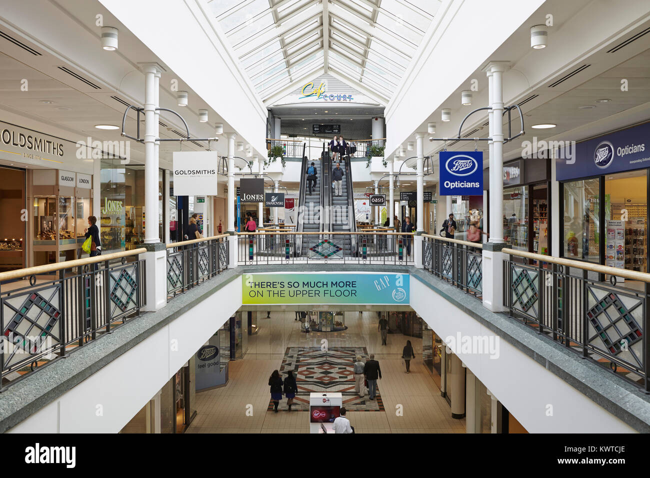 Centre Court Shopping Centre di Londra Wimbledon, Regno Unito Foto Stock