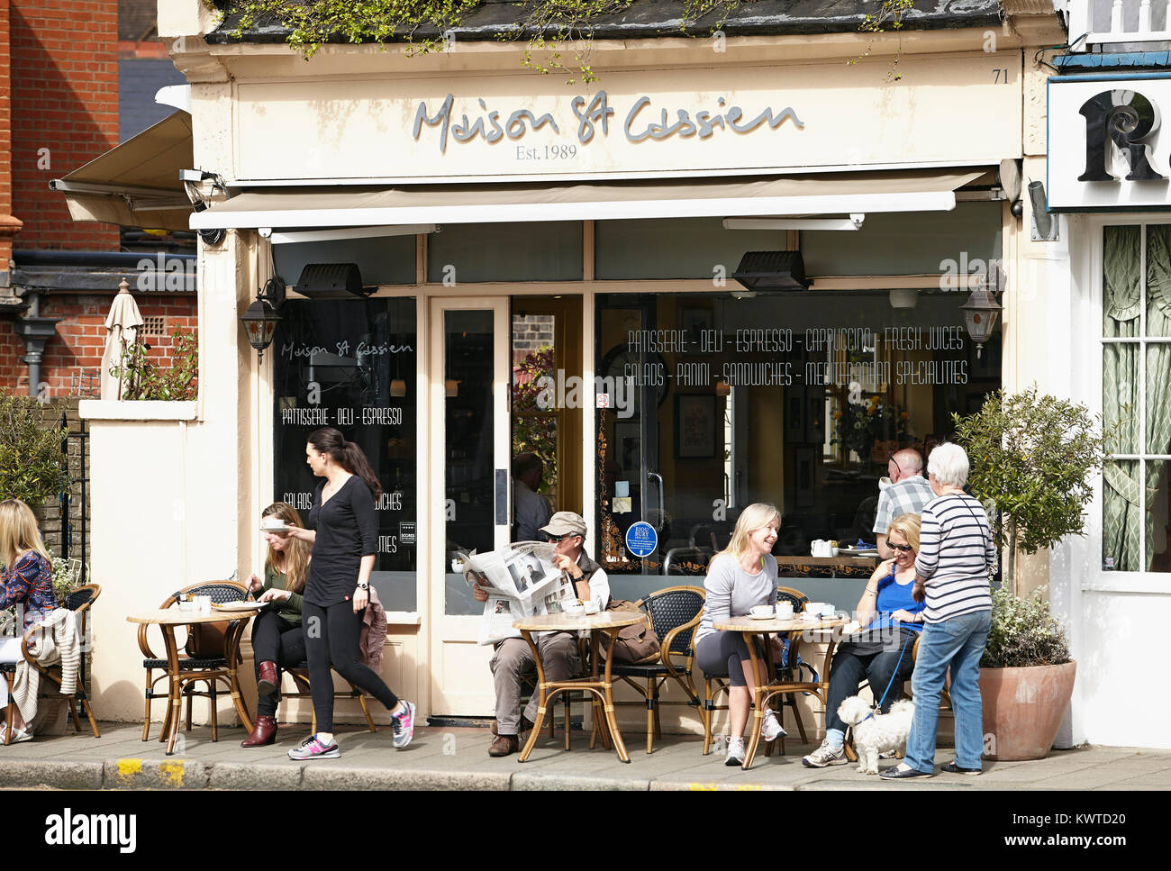 Maison St Cassien Ristorante, Wimbledon Village, London, Regno Unito Foto Stock