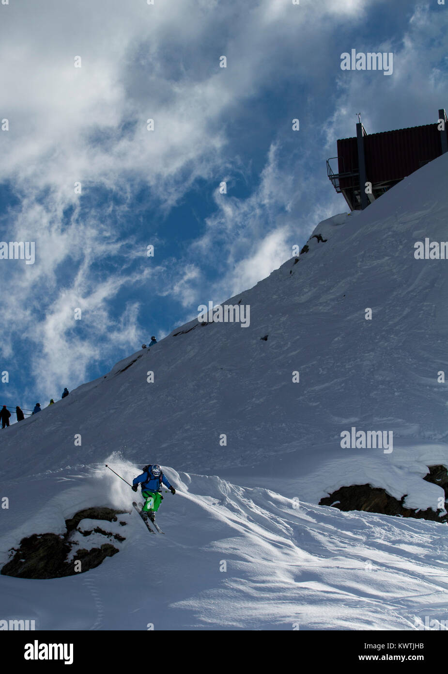Freeride Chamonix-Mont-Blanc Foto Stock