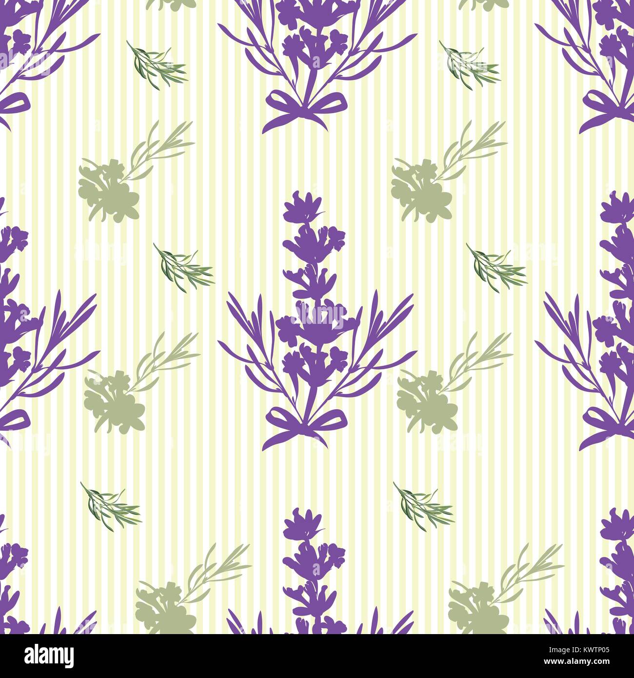 Seamless Lavanda fiori sfondo. Illustrazioni botaniche sono disegnati a mano Illustrazione Vettoriale