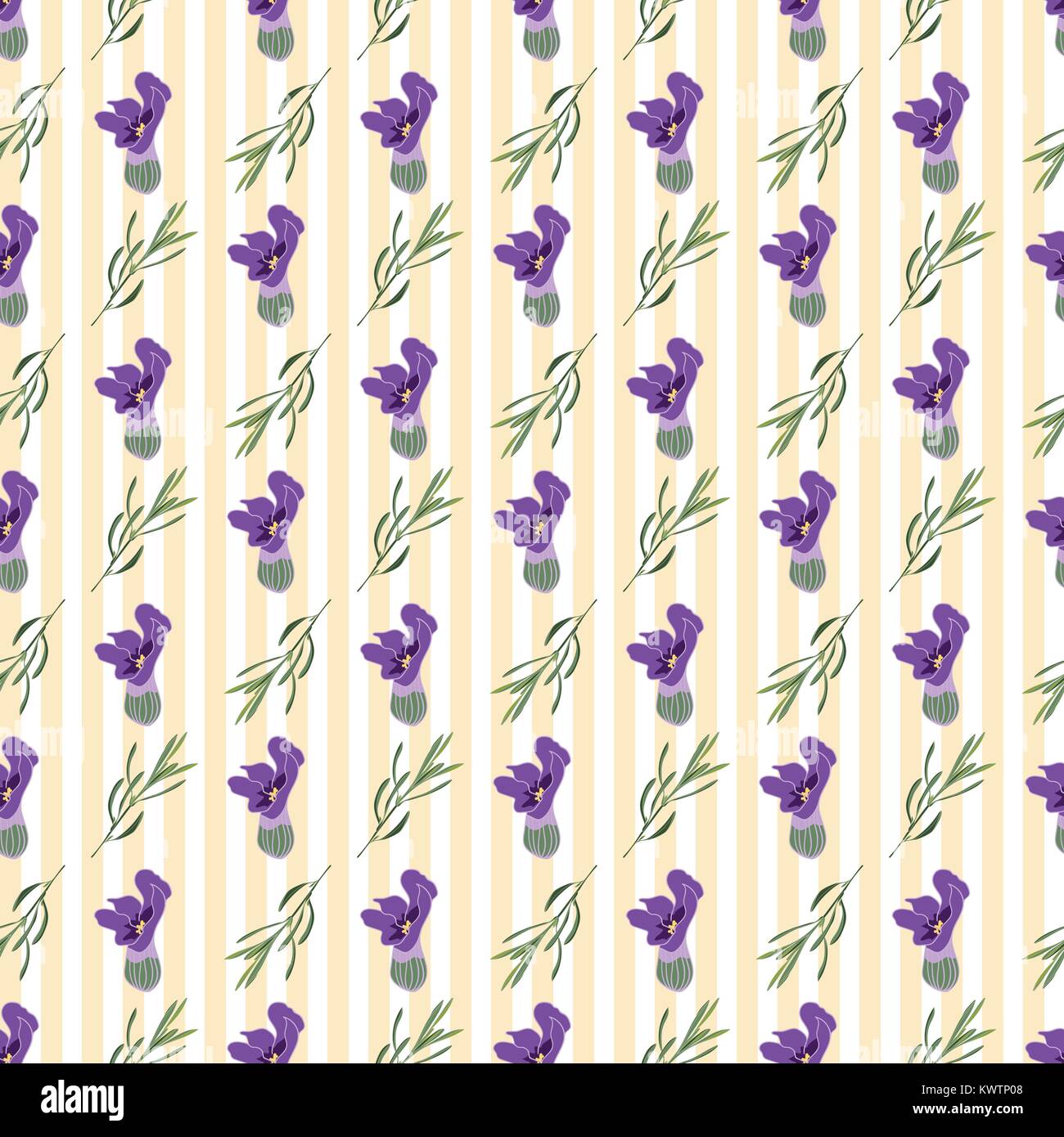 Seamless Lavanda fiori sfondo. Illustrazioni botaniche sono disegnati a mano Illustrazione Vettoriale