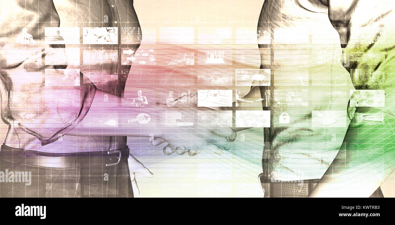 Digital Publishing e rivista elettronica come concetto Foto Stock