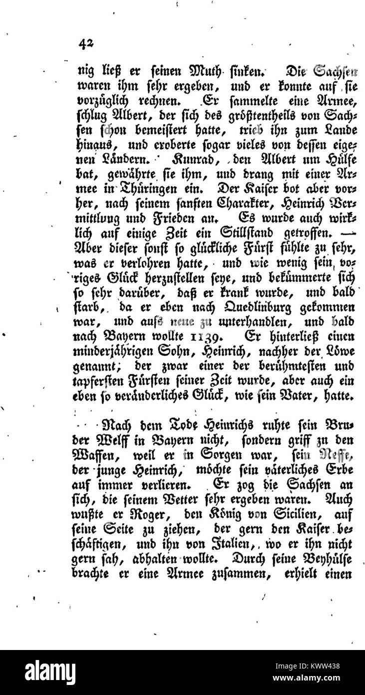 Questo segmento di "De Hohenstaufen" di Ammermüller, a pagina 042, continua l'esplorazione della dinastia Hohenstaufen, concentrandosi sulla loro influenza storica e il loro significato nell'Europa medievale. Foto Stock