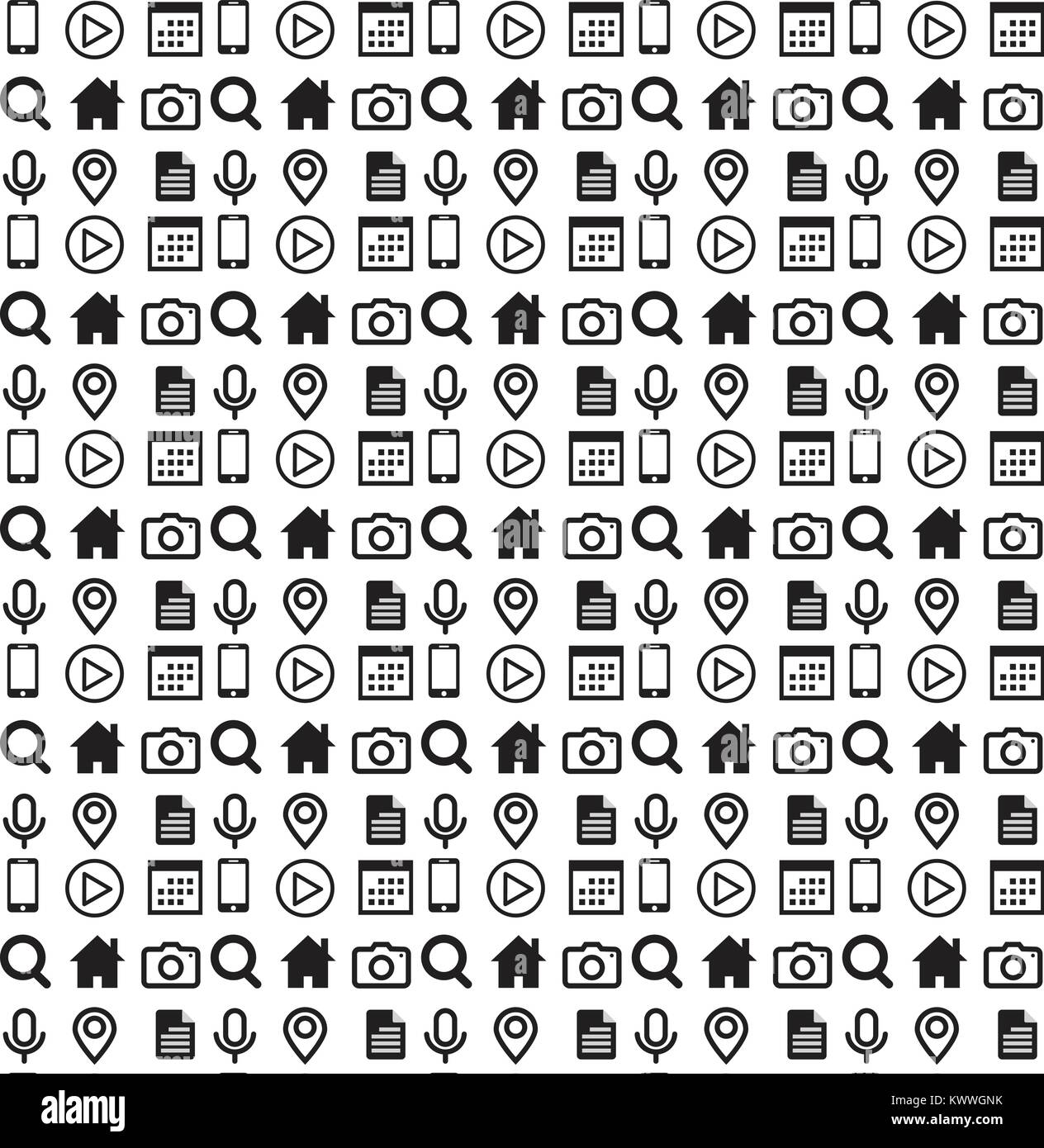 Web icone ,illustrazione vettoriale sfondo. Illustrazione Vettoriale