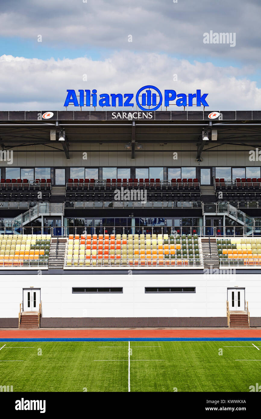 Allianz Park Stadium, Barnet Copthall, REGNO UNITO Foto Stock