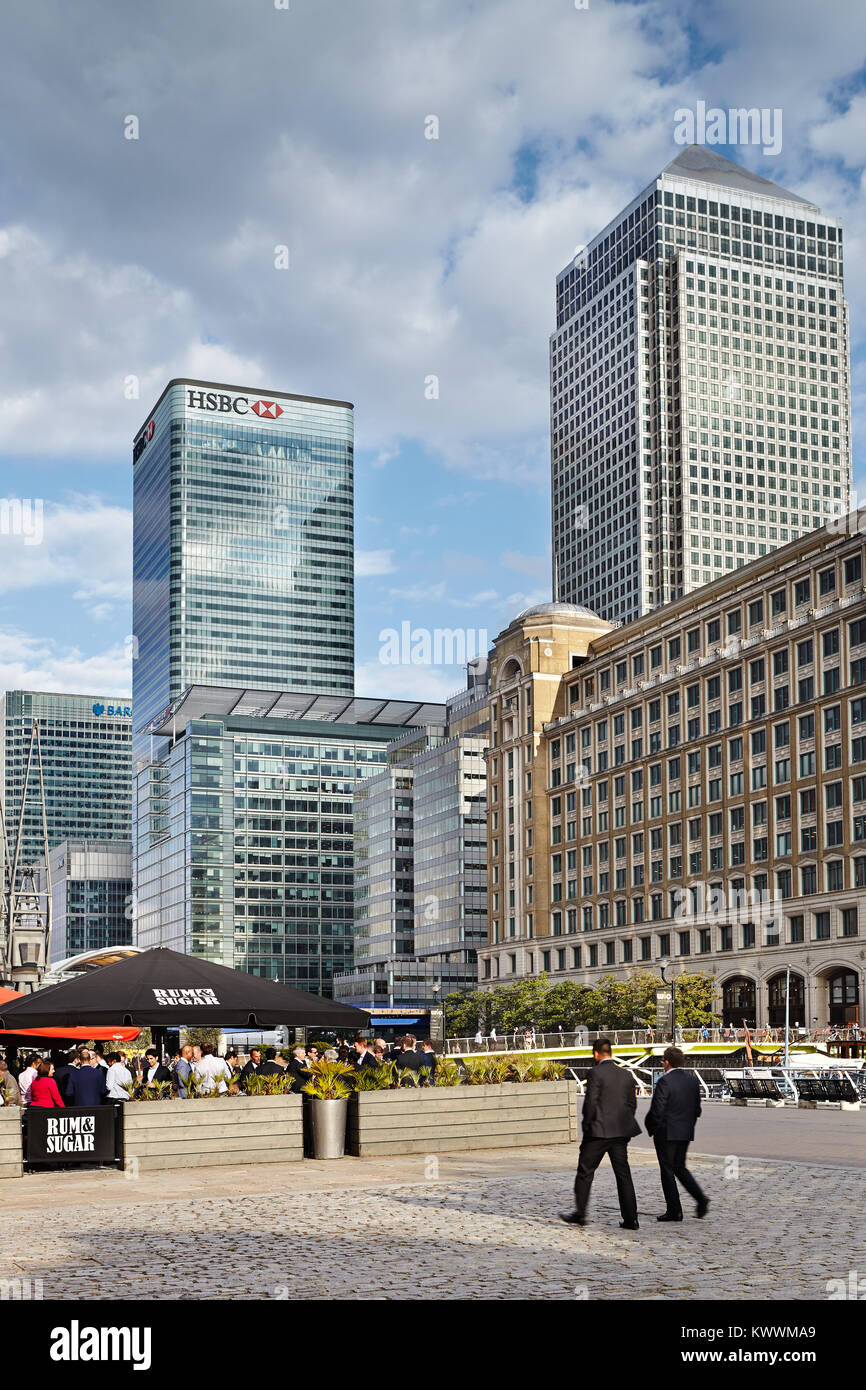 Canary Wharf, London, England, Regno Unito Foto Stock