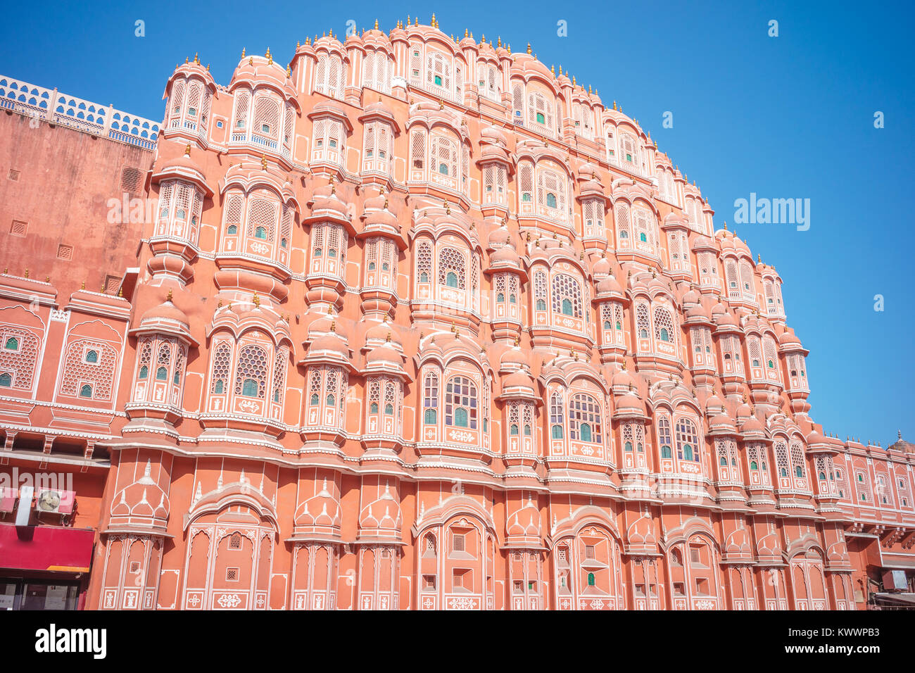 Hawa Mahal (palazzo dei venti) a Jaipur Foto Stock