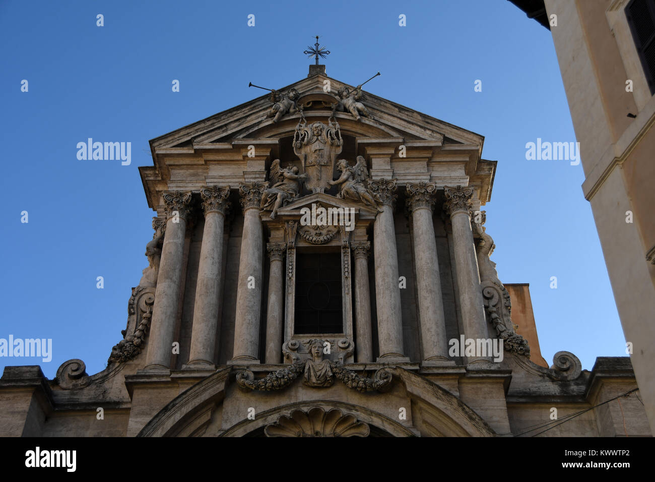 Roma ,Italia Chiesa Rettoria Santi Vincenzo e Anastasio a Fontana di Trevi Credito: Giuseppe Andidero/Alamy Stock Photo Foto Stock