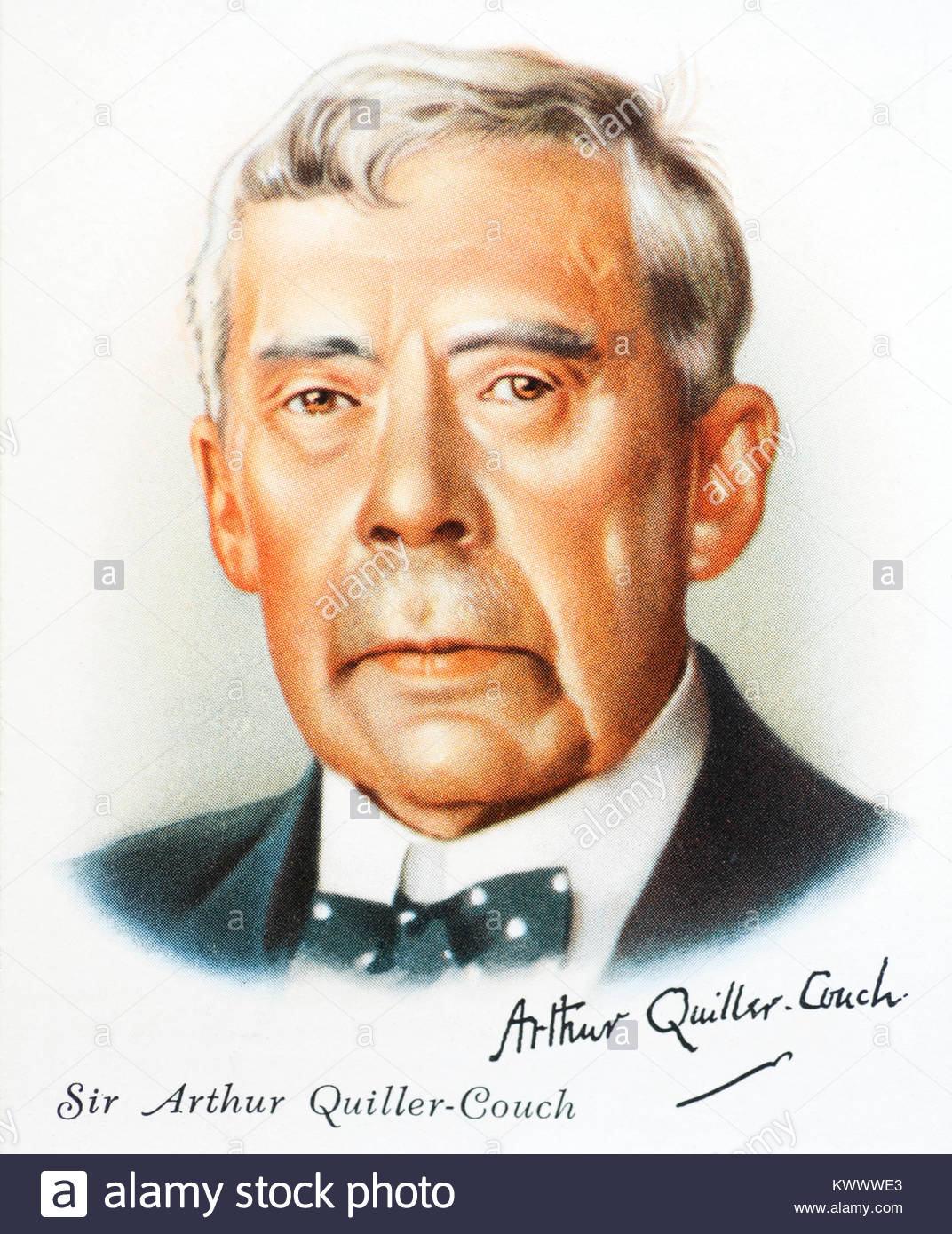 Arthur Quiller-Couch è stato uno scrittore e romanziere 1863 - 1944 Foto Stock