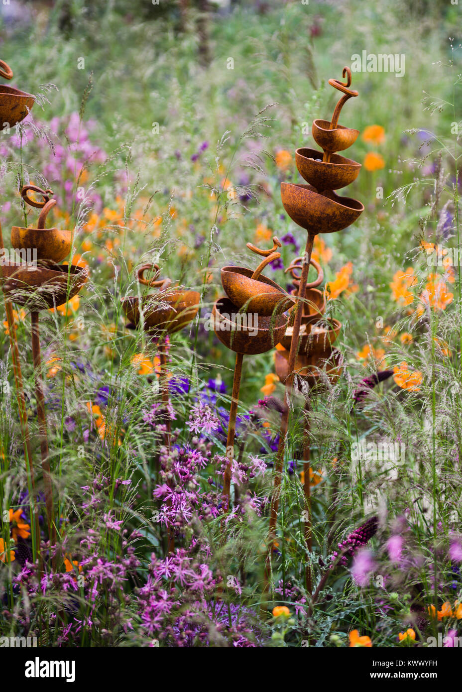 Chelsea flower show garden Foto Stock