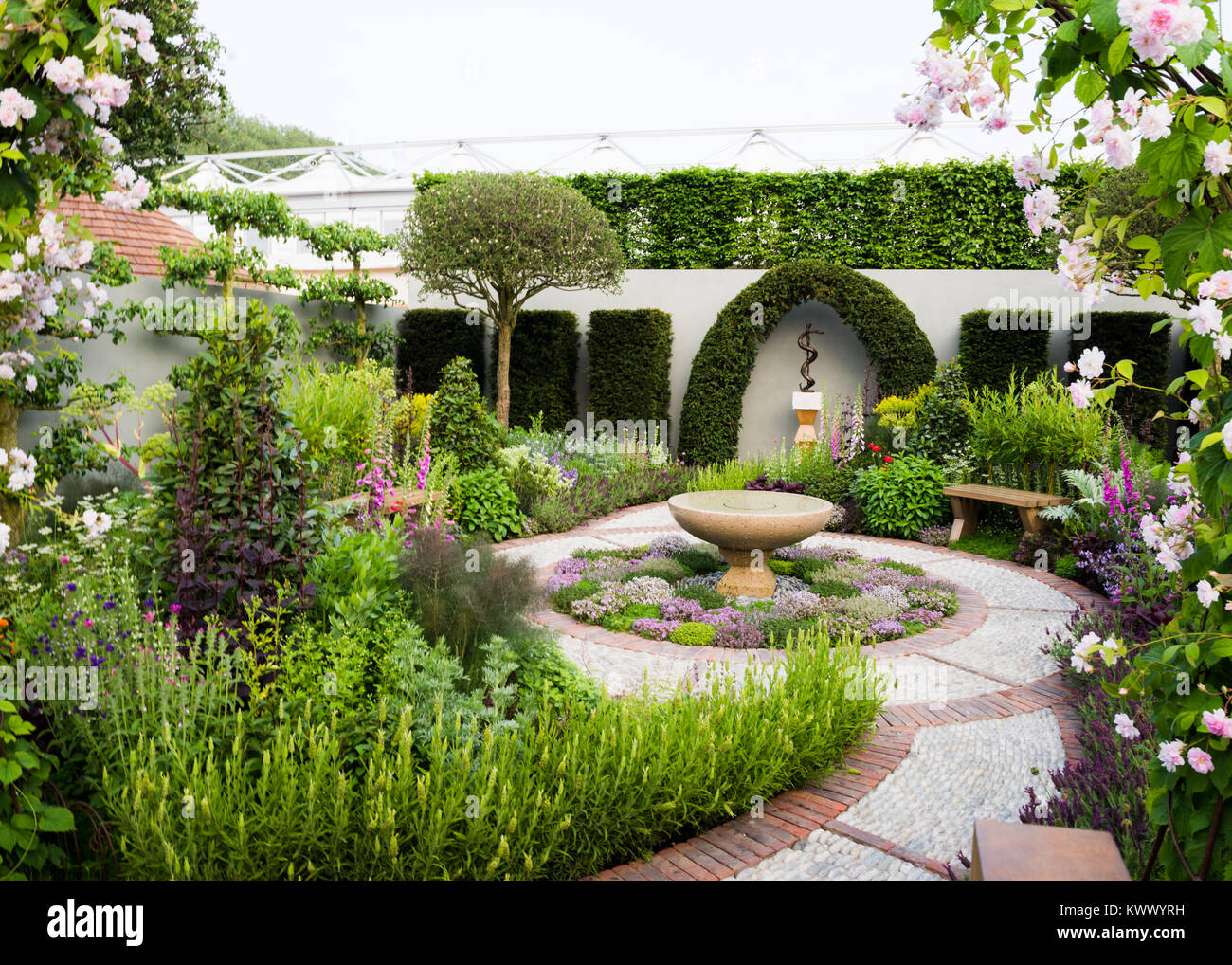 Chelsea flower show garden Foto Stock