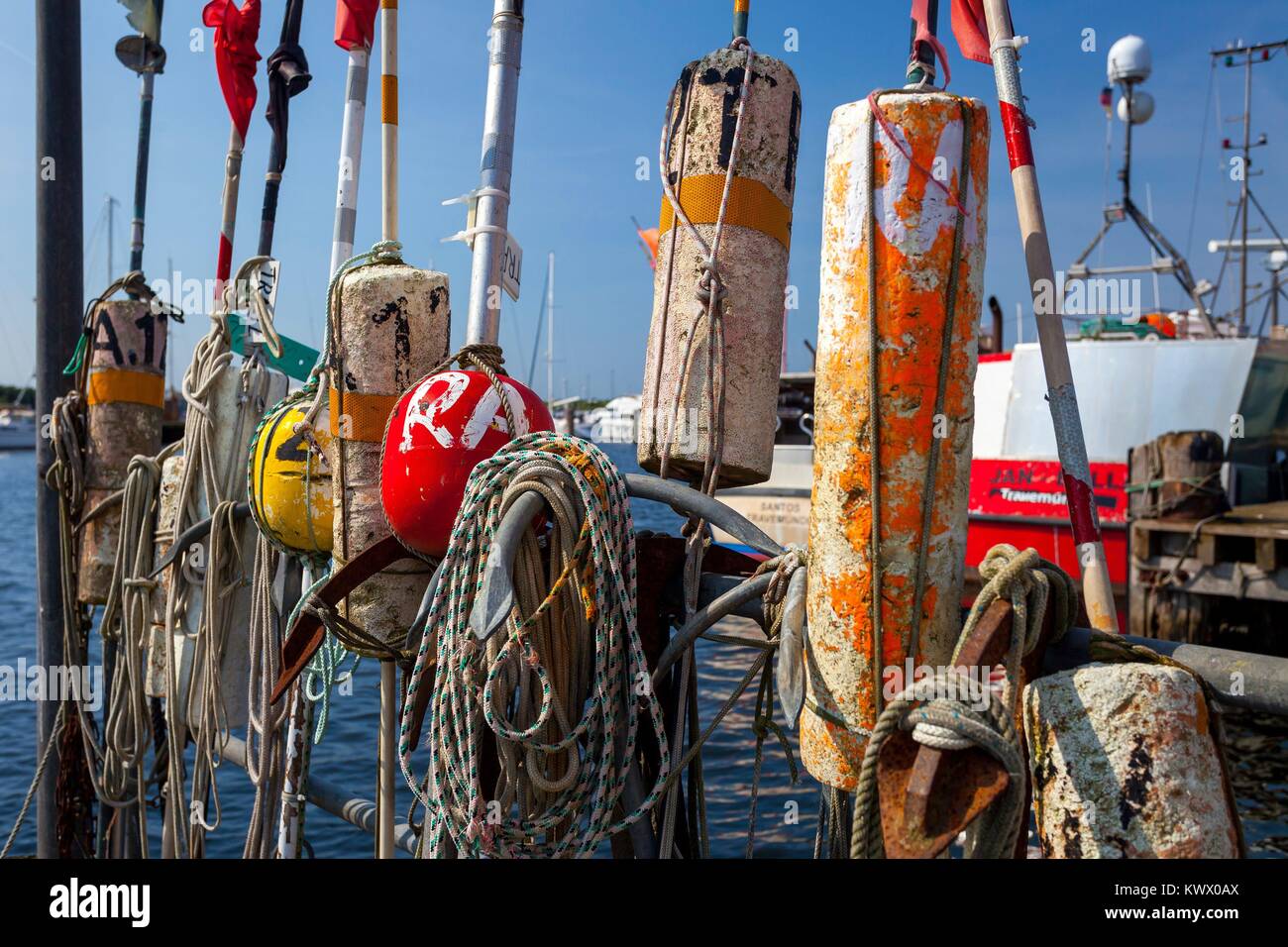 Porto di pesca in Travemuende, 07 ago 2017 | Utilizzo di tutto il mondo Foto Stock